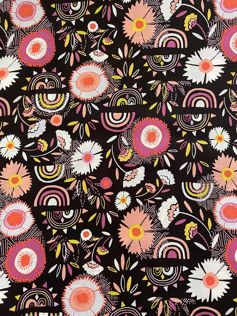 Fabric Art Gallery Divine Pacha – Floral Rainbow