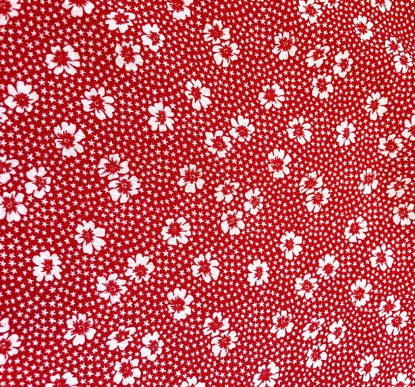 red and white fabric
