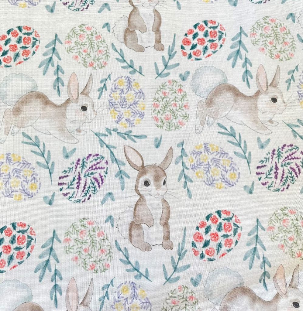 Fabric Cotton Bunny and Egg