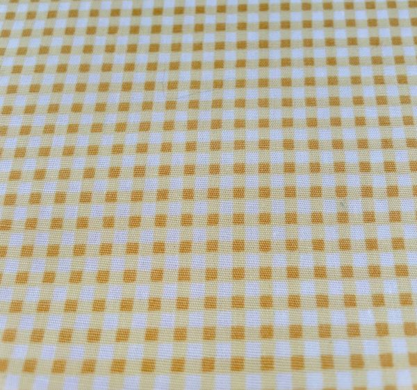 yellow gingham print