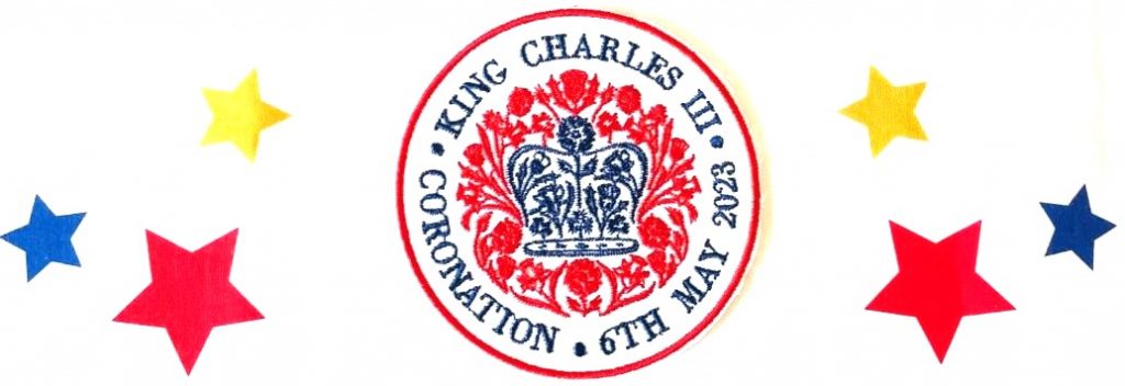 embroidered coronation emblem
